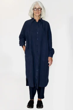 Freja Shirt Dress, Navy