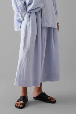 Garment Dyed Skirt, Egg Blue