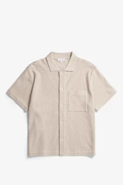 Gustav Crochet Shirt, Oatmeal