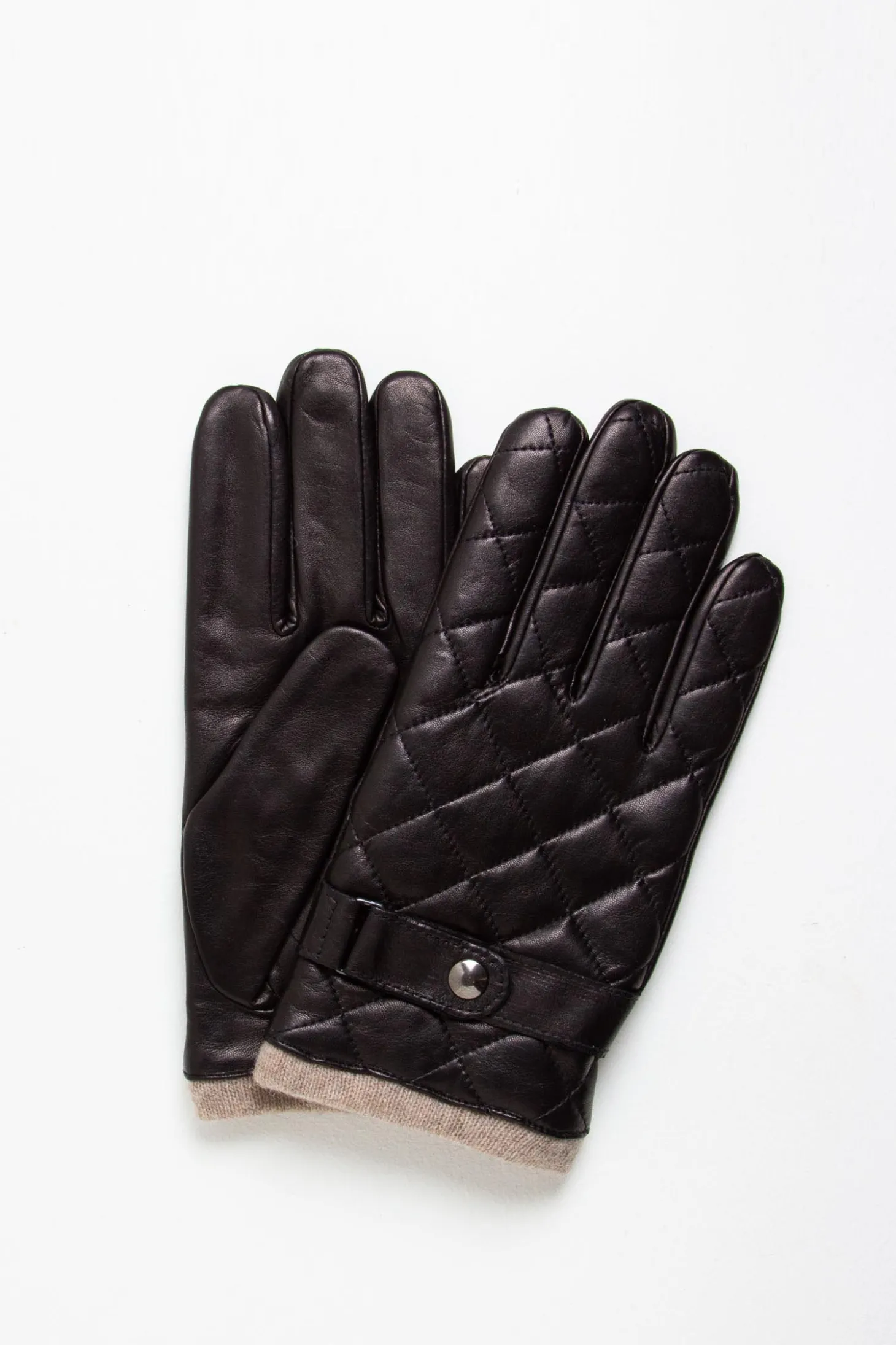 Handschuh dop. gefüttert Blk