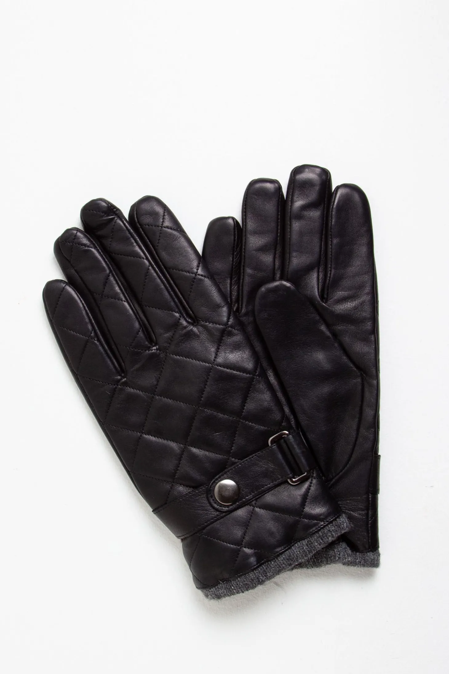 Handschuh dop. gefüttert Blk