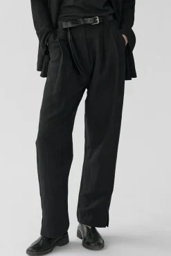 Harry Pants Silk/Linen, Black