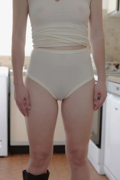 Heart Highwaist Bell Pants, Undyed