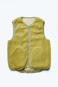 Heart Shearling Vest, Sand