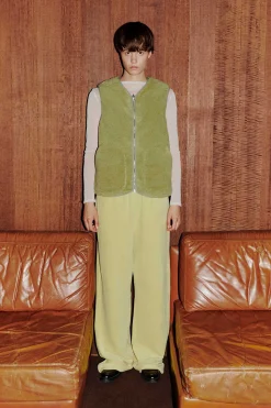 Heart Shearling Vest, Sand