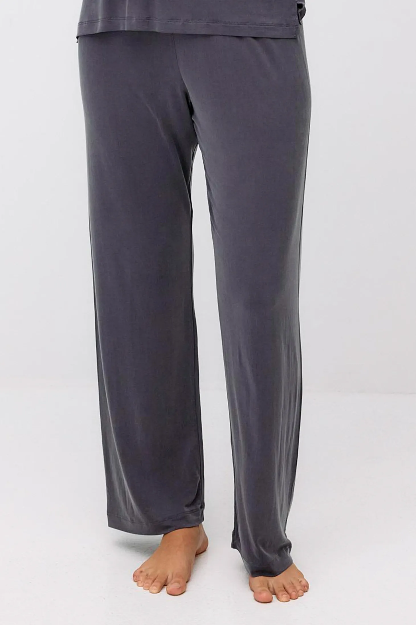 High Waist Pants, Lila Grey