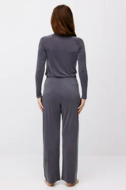 High Waist Pants, Lila Grey