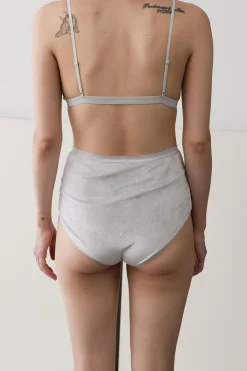 Highwaist Bell Pants, Wave Grey