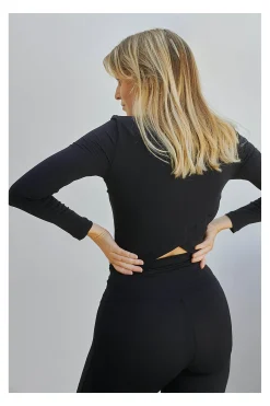 Hybrid Crop Top, Darkest Blue