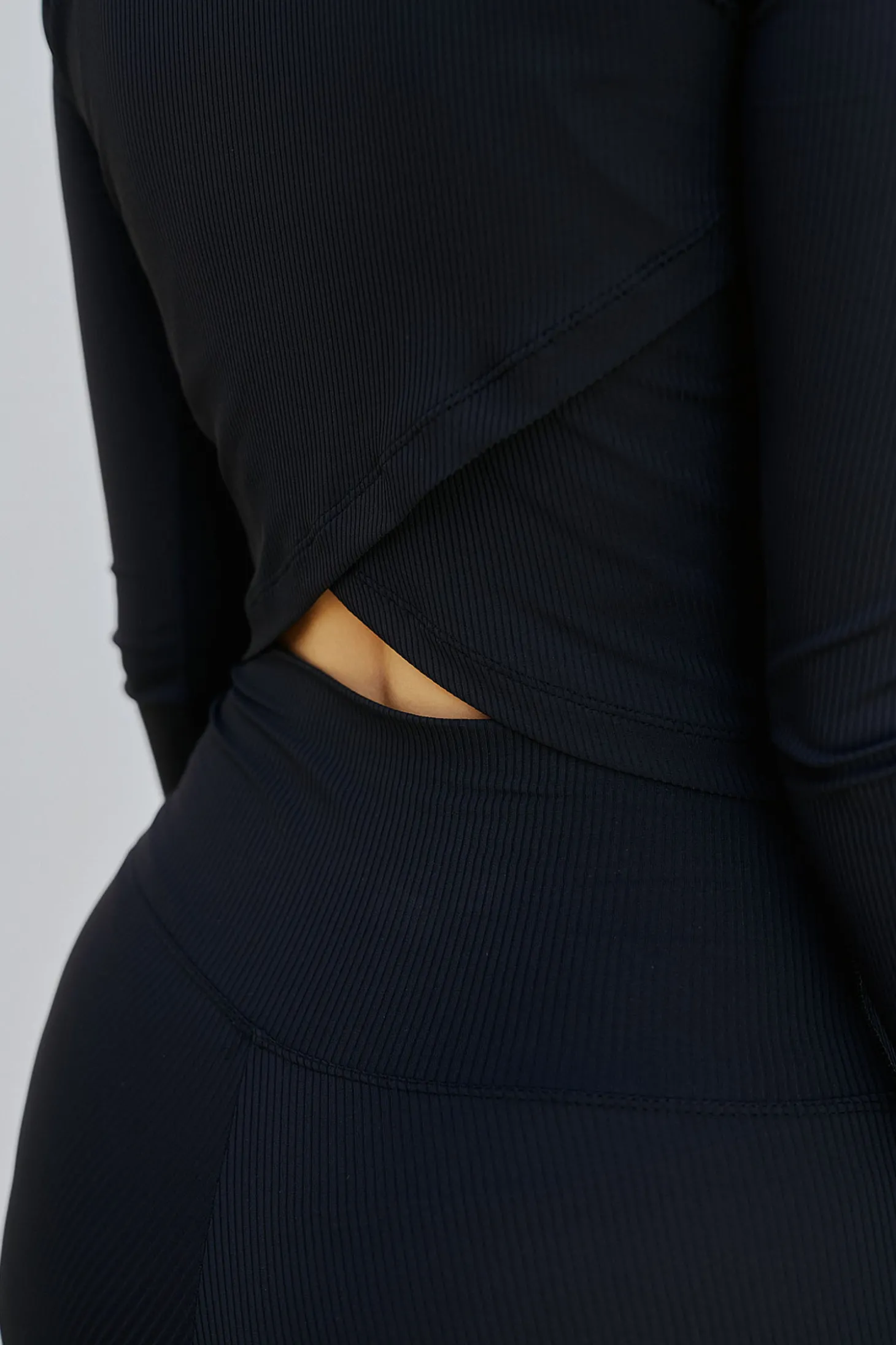 Hybrid Crop Top, Darkest Blue