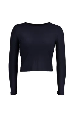Hybrid Crop Top, Darkest Blue
