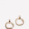 Irregular Hoop Earring, Gold