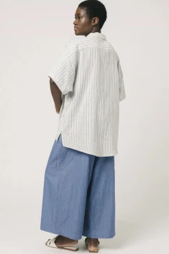 Iruka Shirt, Blue Stripes
