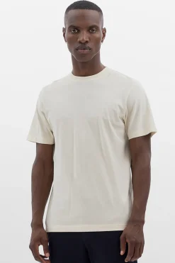 Jakob Crepe Tee, Ecru