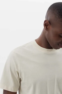 Jakob Crepe Tee, Ecru