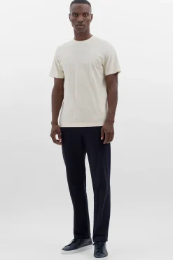 Jakob Crepe Tee, Ecru