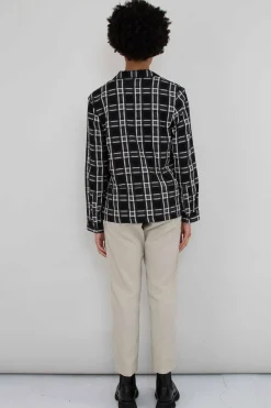 Junction Shirt, Black Window Check