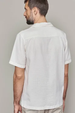 Kuno Shirt, Grid Ecru