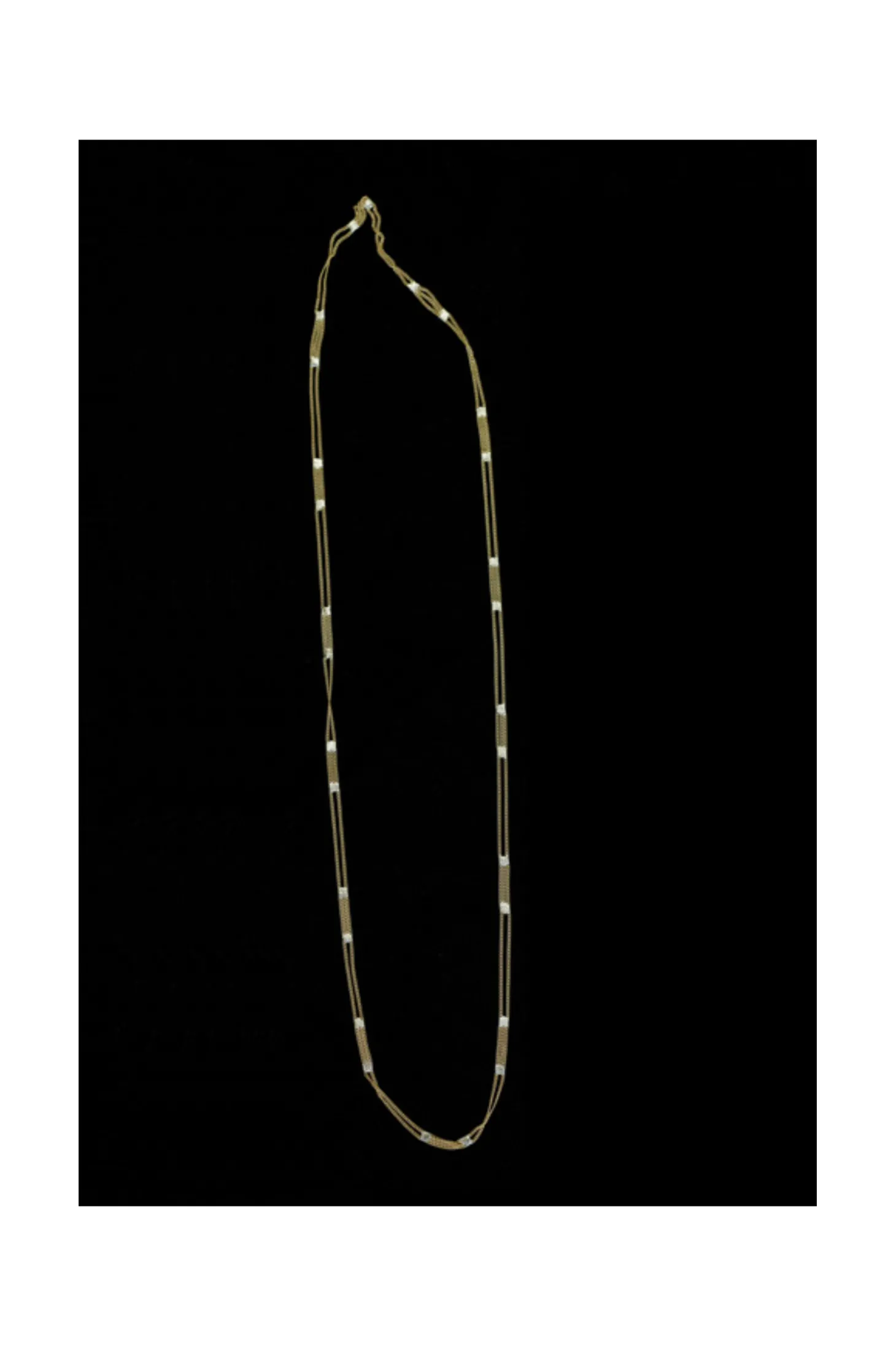 Ladder Neck, Brass Chain/Silver