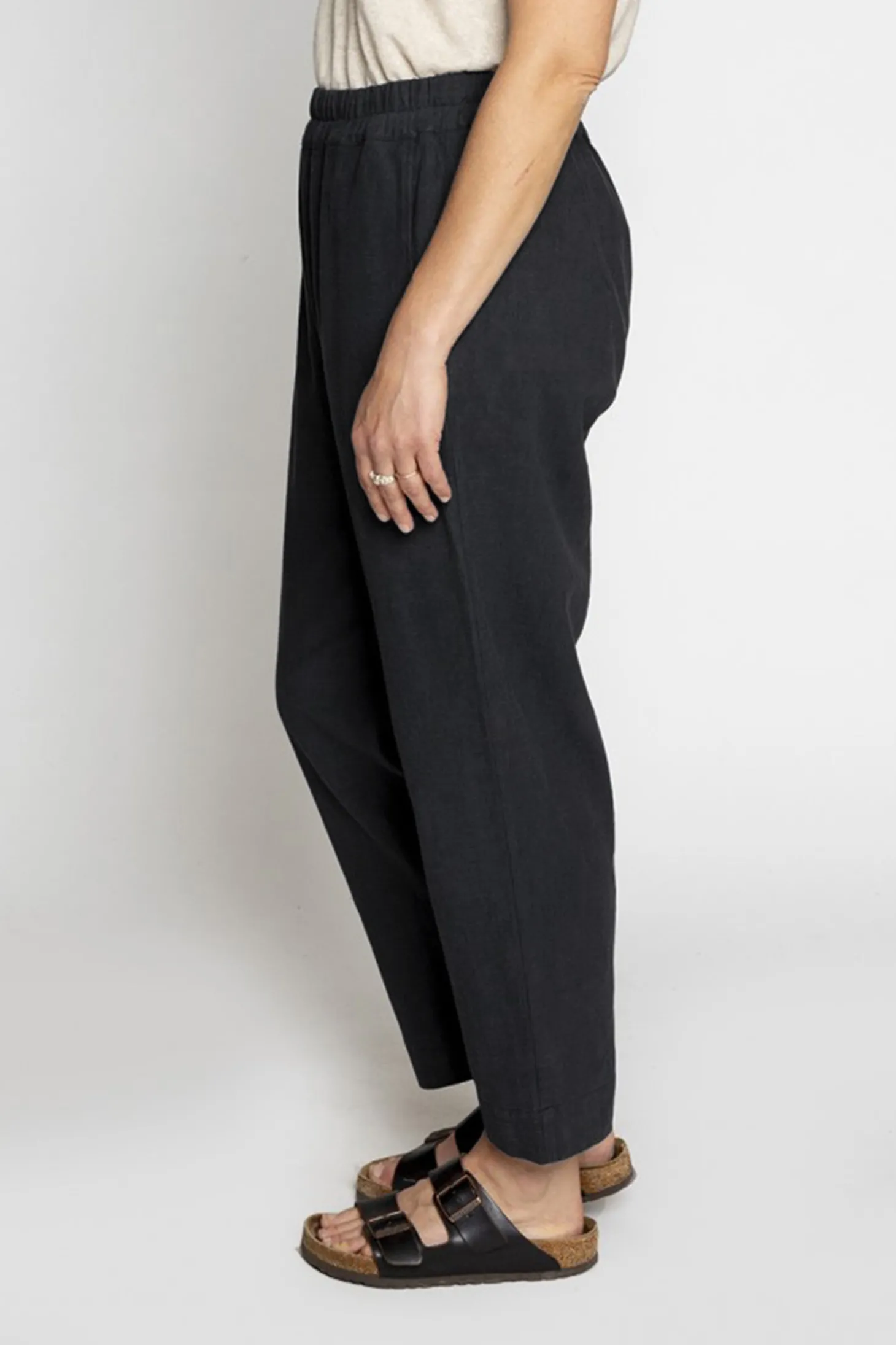 Laura Pants Linen, Black