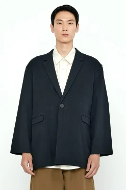 Layered Blazer, Black