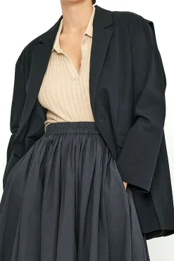 Layered Blazer, Black