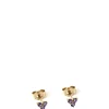 Leaf Earrings Tanzanite 18k Gold