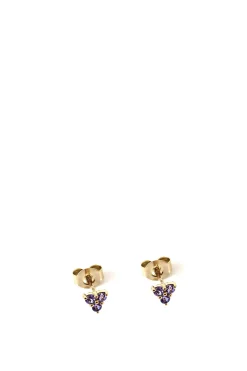 Leaf Earrings Tanzanite 18k Gold