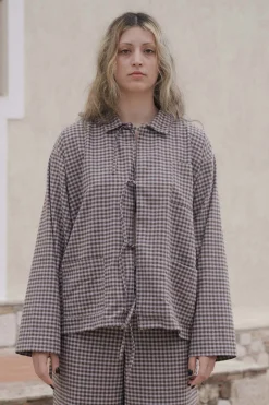 Limber Shirt Flannel, Brown/Grey