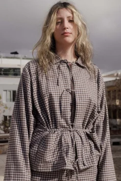 Limber Shirt Flannel, Brown/Grey