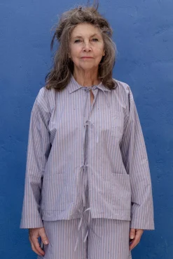 Limber Shirt, Red Blue Stripe