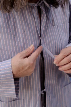 Limber Shirt, Red Blue Stripe