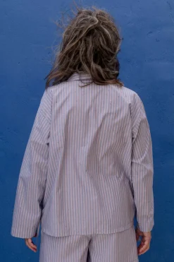 Limber Shirt, Red Blue Stripe