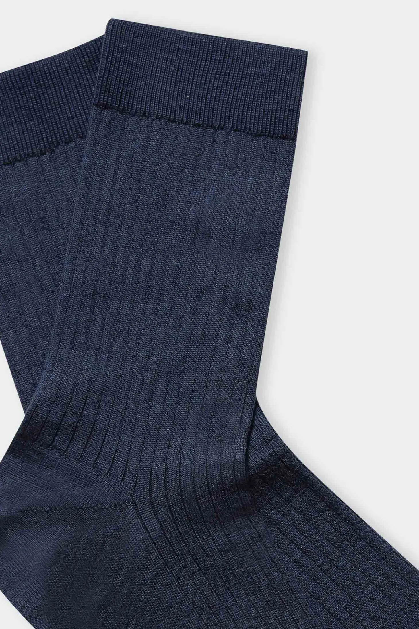 Linen Socks, Navy