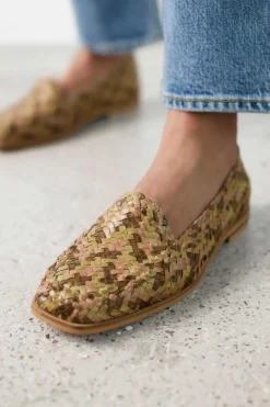 Loafer Woven Mixed 1641, Khaki