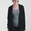 Long Open Cardi 111, Black