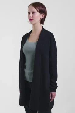 Long Open Cardi 111, Black