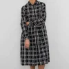 Loom Dress, Black Window Check