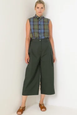 Loose Pants, Emerald Green