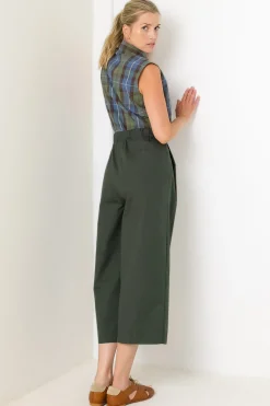 Loose Pants, Emerald Green