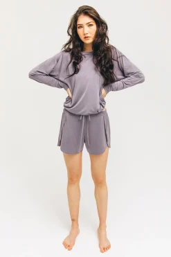 Lounge Shorts, Lilac Stone
