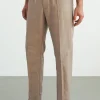 Max Pants, Walnut Linen