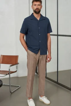 Max Pants, Walnut Linen