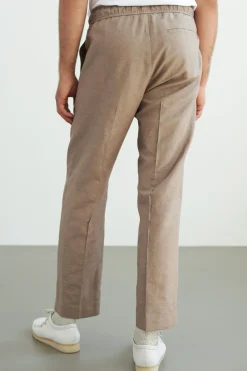 Max Pants, Walnut Linen