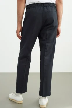 Max Trousers, Linen Black