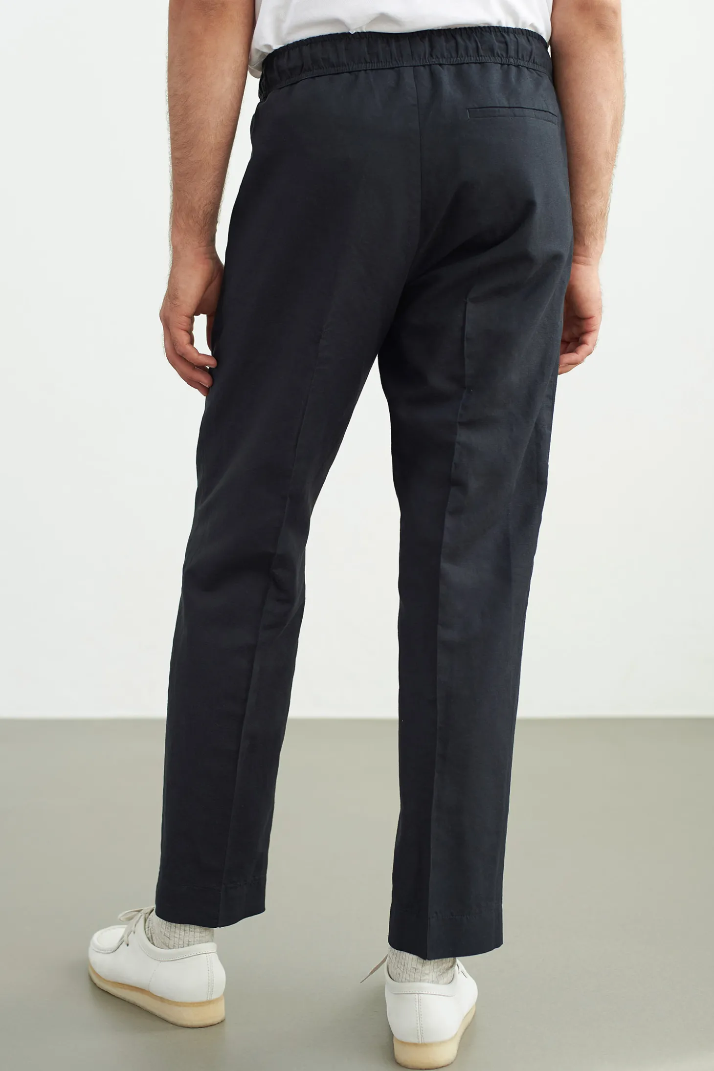 Max Trousers, Linen Black