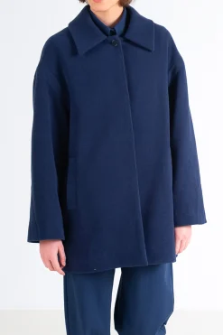 Maxi Sleeve Coat, Azure Blue