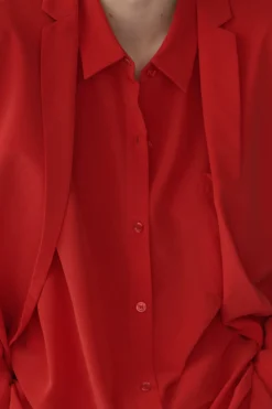 Mena Blazer, Cardinal Red