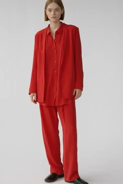 Mena Blazer, Cardinal Red