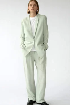Mena Blazer, Mint Grey